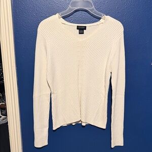 Elegant Cream Long Sleeve Top
